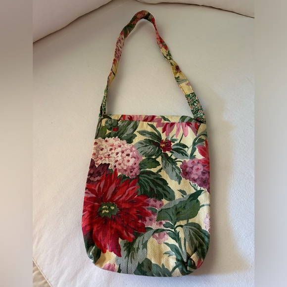 👀 BOHO RETRO HANDMADE VINTAGE SHOULDER BAG 11”X9.75” LARGE INTERIOR POCKET - Picture 6 of 8